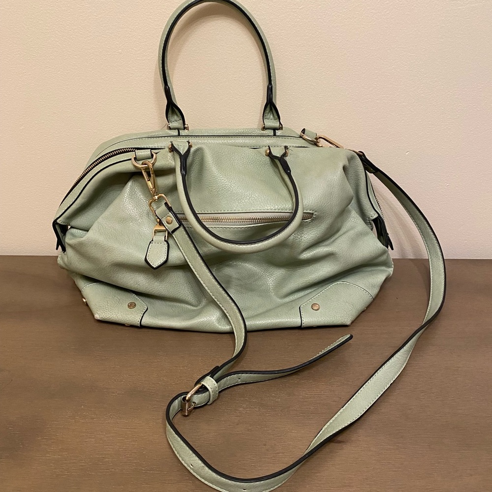 Certified vegan faux leather handbag
